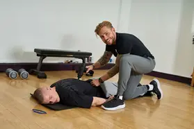 Movement and core exercise session for neurodiverse young people